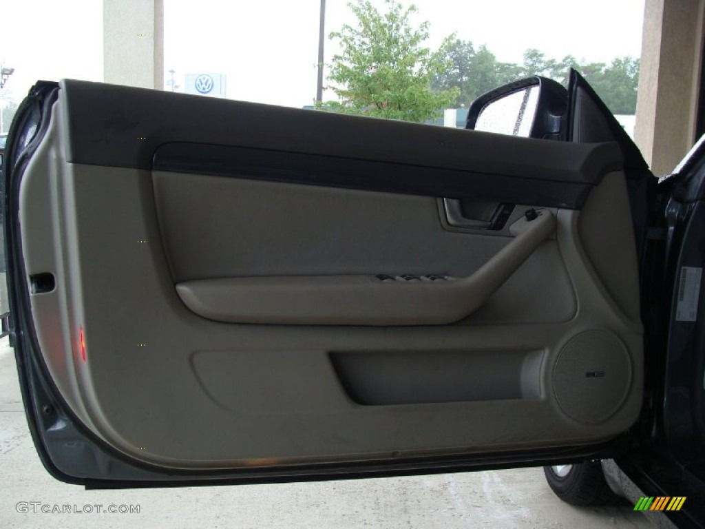 2005 Audi A4 1.8T Cabriolet Platinum Door Panel Photo #54351574