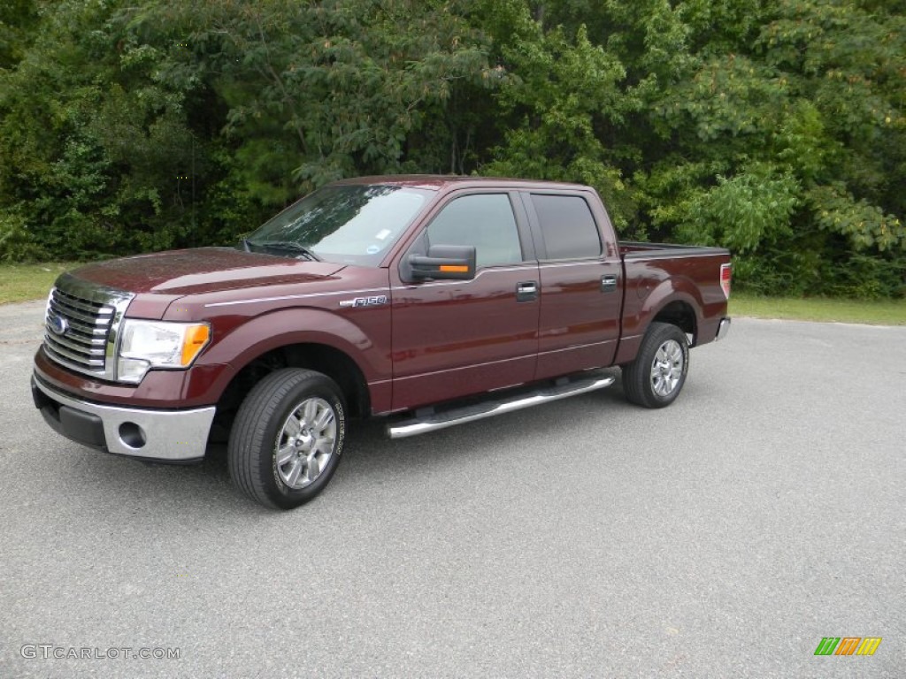 2010 F150 XLT SuperCrew - Royal Red Metallic / Medium Stone photo #1