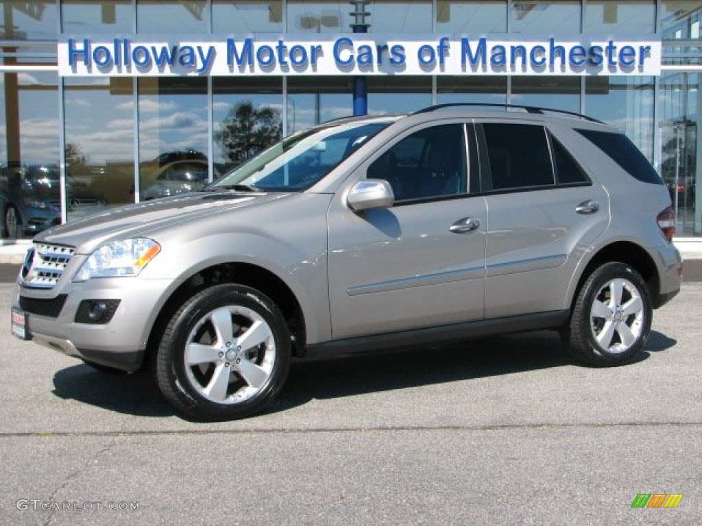 2009 ML 350 4Matic - Pewter Metallic / Black photo #1