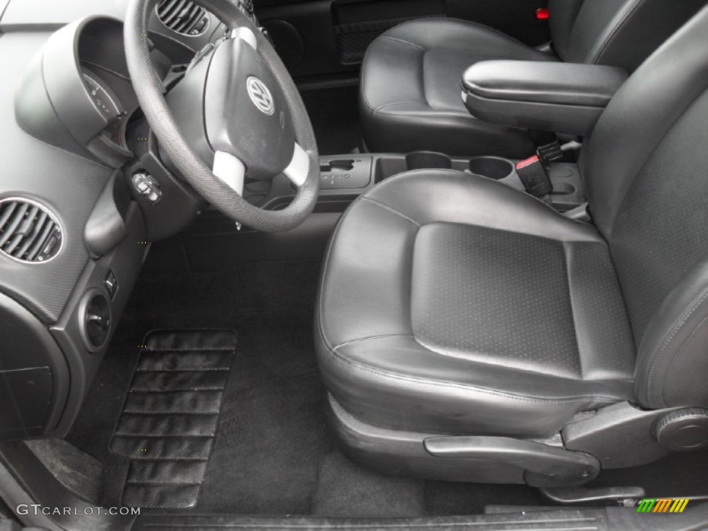 Black Interior 2008 Volkswagen New Beetle S Coupe Photo #54356104