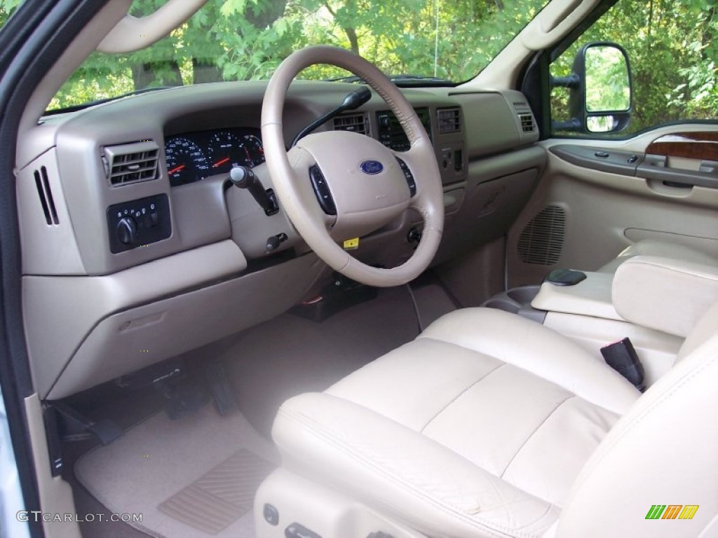 2004 F250 Super Duty Lariat SuperCab 4x4 - Oxford White / Medium Parchment photo #30