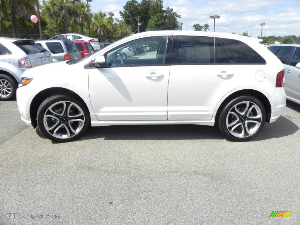 White Platinum Tri-Coat 2011 Ford Edge Sport Exterior Photo #54356343