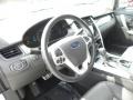 Charcoal Black/Silver Smoke Metallic Steering Wheel Photo for 2011 Ford Edge #54356353