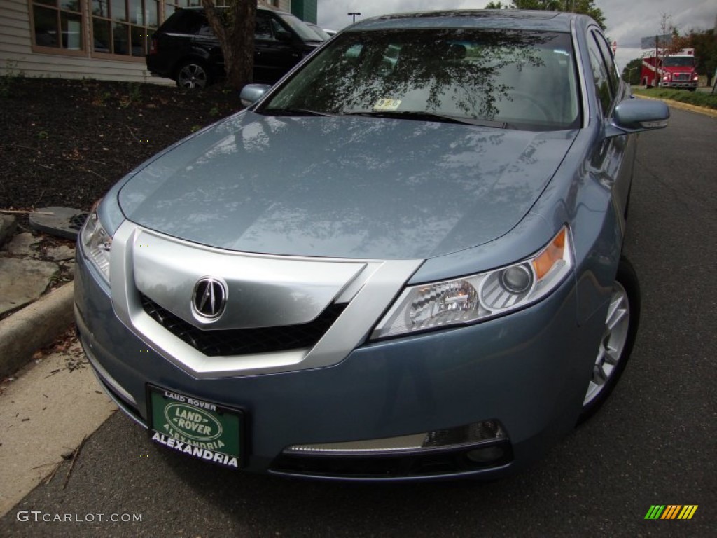 2011 TL 3.5 Technology - Borealis Blue Pearl / Parchment Beige photo #18