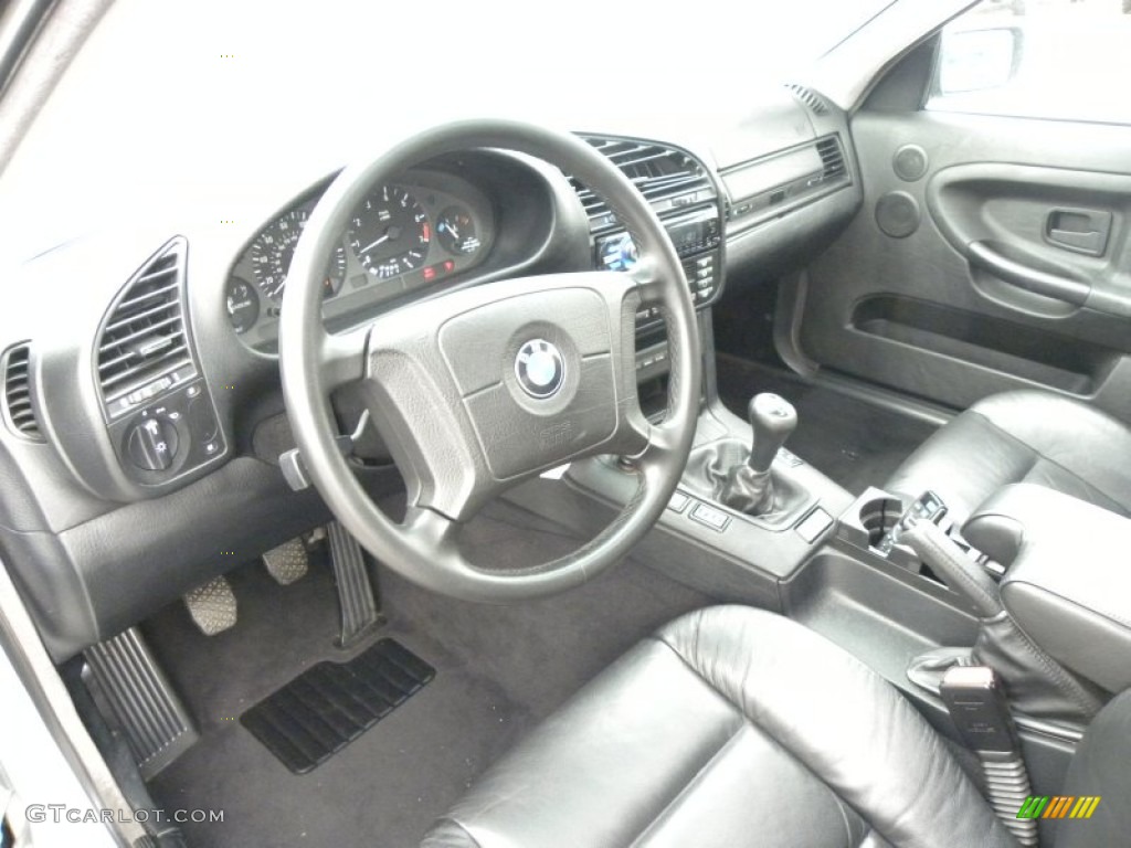 Black Interior 1998 BMW 3 Series 323is Coupe Photo #54358343
