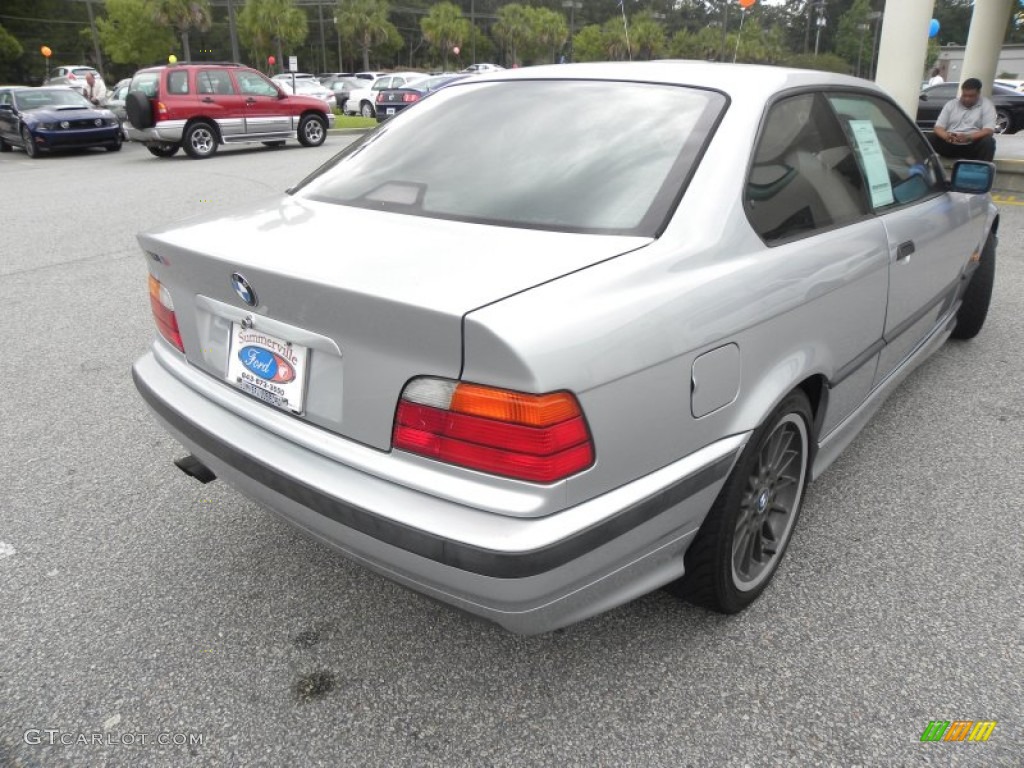 1998 3 Series 323is Coupe - Arctic Silver Metallic / Black photo #11