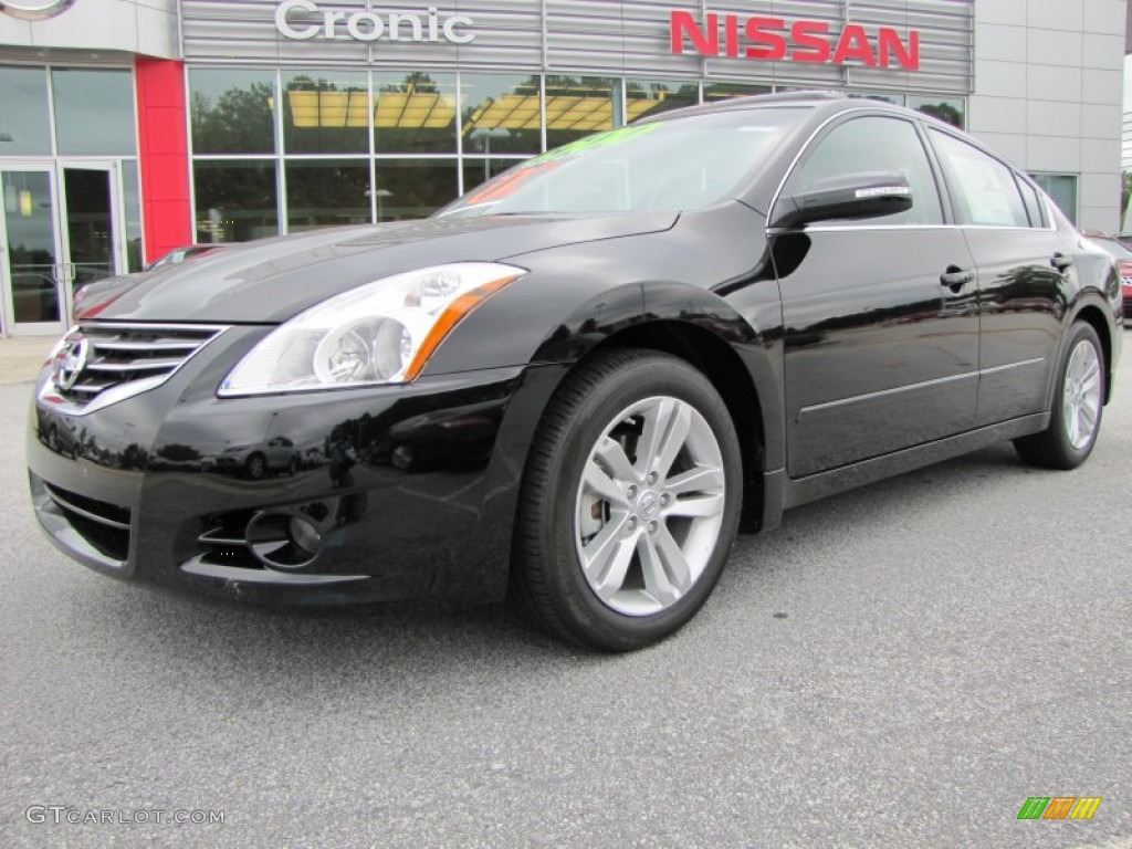 2012 Altima 3.5 SR - Super Black / Charcoal photo #1