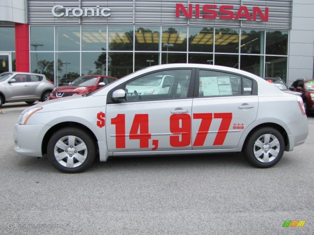 2012 Sentra 2.0 - Brilliant Silver Metallic / Charcoal photo #1