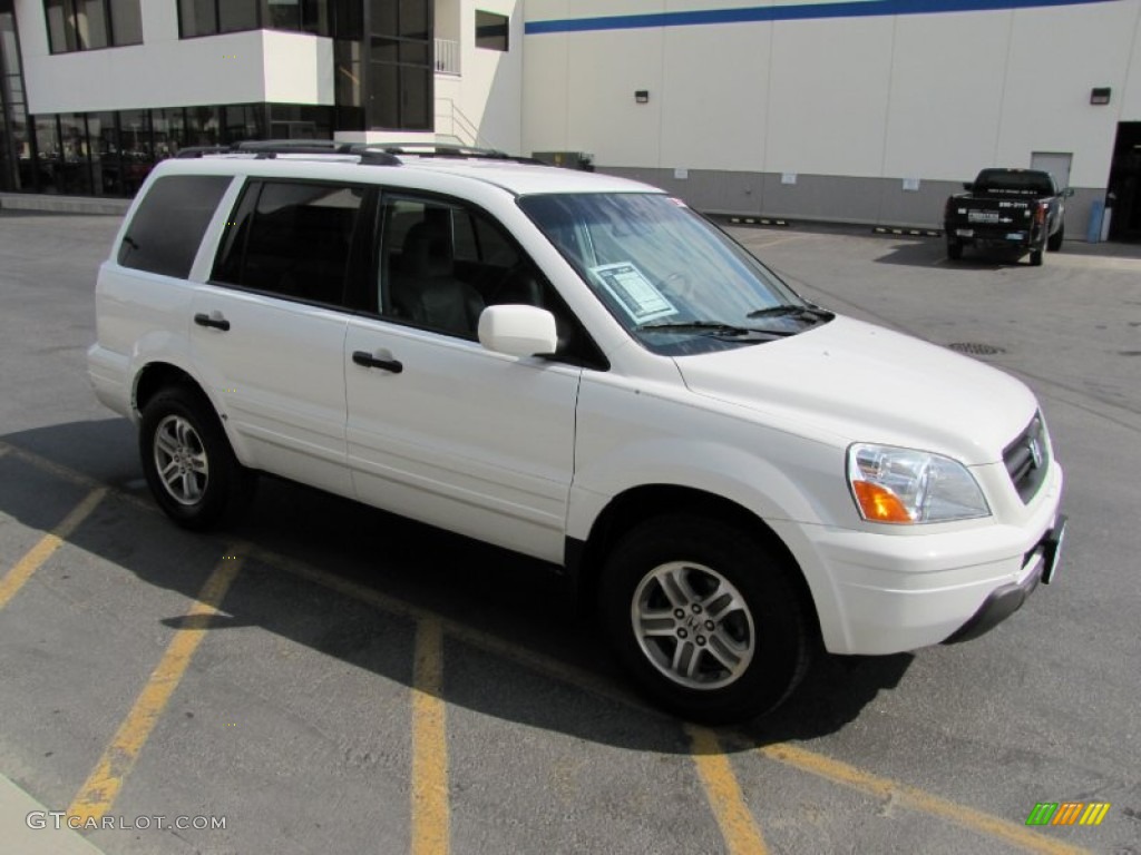 2004 Pilot EX-L 4WD - Taffeta White / Gray photo #37