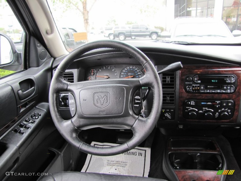 2001 Dodge Durango SLT 4x4 Dark Slate Gray Steering Wheel Photo #54362875