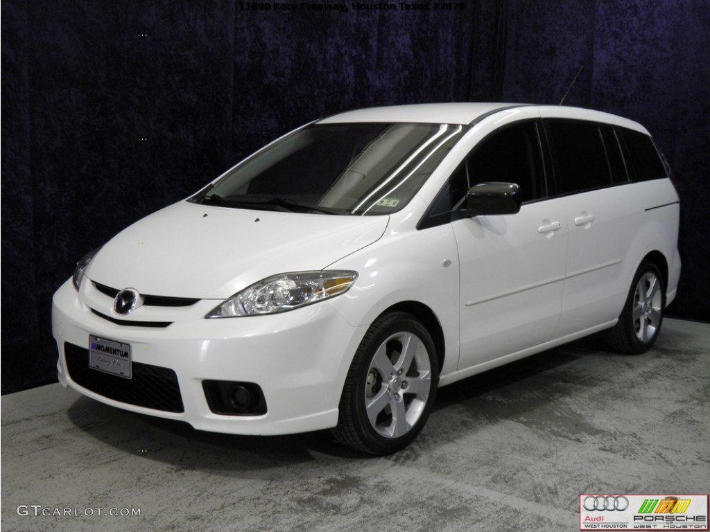 2006 MAZDA5 Sport - Whitewater Pearl / Black photo #2