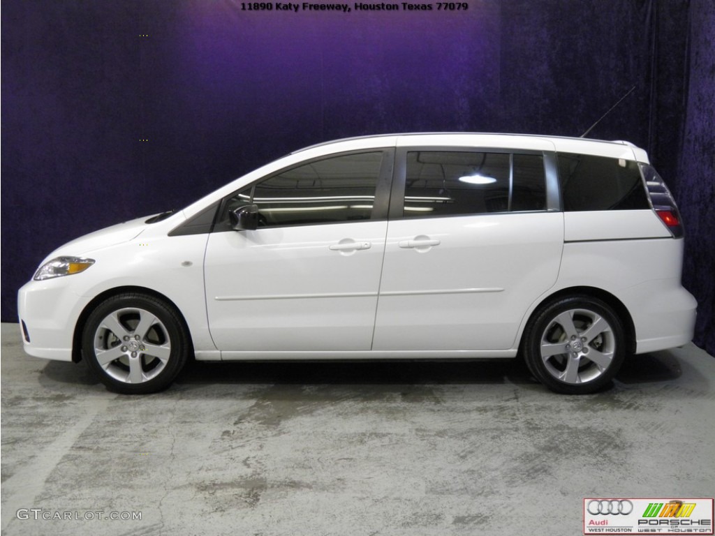 2006 MAZDA5 Sport - Whitewater Pearl / Black photo #3
