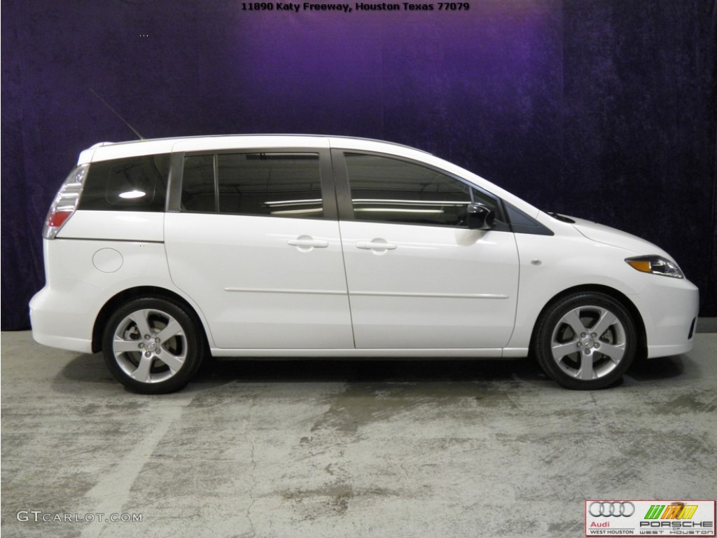 2006 MAZDA5 Sport - Whitewater Pearl / Black photo #4