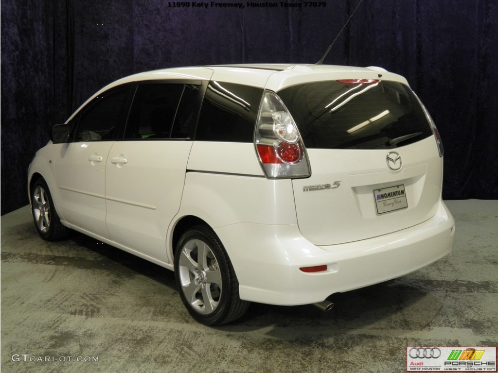 2006 MAZDA5 Sport - Whitewater Pearl / Black photo #16