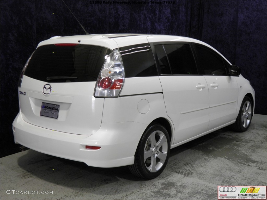 2006 MAZDA5 Sport - Whitewater Pearl / Black photo #17