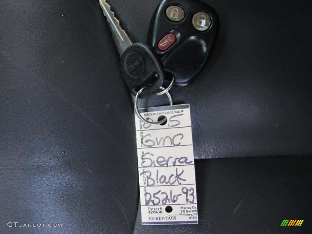 2005 Sierra 1500 SLT Crew Cab 4x4 - Onyx Black / Dark Pewter photo #33