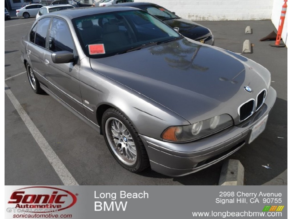 2003 5 Series 530i Sedan - Sterling Grey Metallic / Grey photo #1