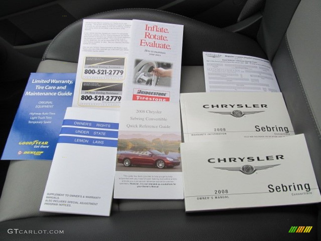 2008 Chrysler Sebring Touring Hardtop Convertible Books/Manuals Photos