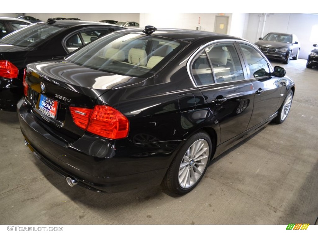 2011 3 Series 335d Sedan - Black Sapphire Metallic / Oyster/Black Dakota Leather photo #3