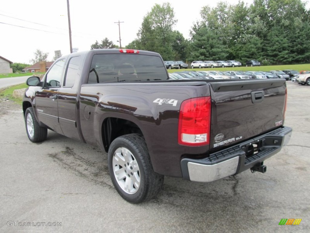 2008 Sierra 1500 SLE Extended Cab 4x4 - Dark Crimson Metallic / Ebony photo #5