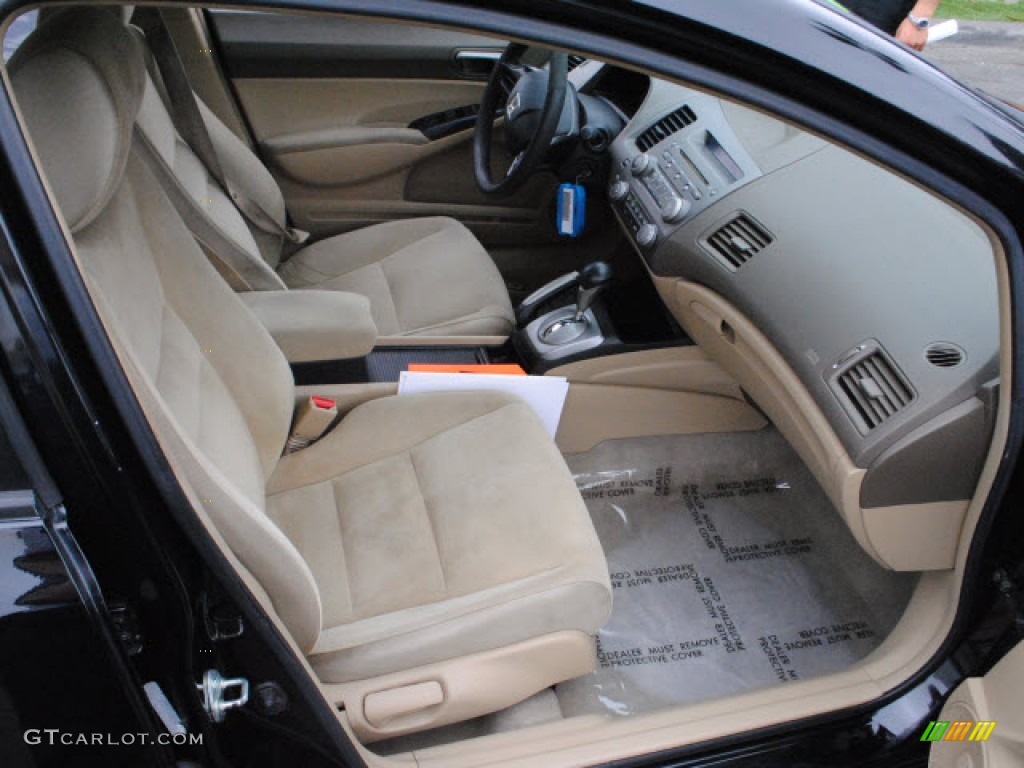 2006 Civic LX Sedan - Nighthawk Black Pearl / Ivory photo #4