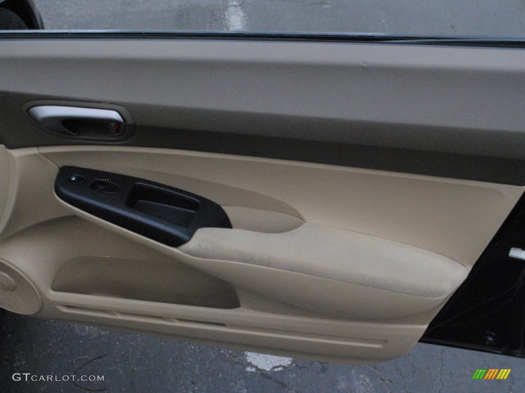 2006 Civic LX Sedan - Nighthawk Black Pearl / Ivory photo #5