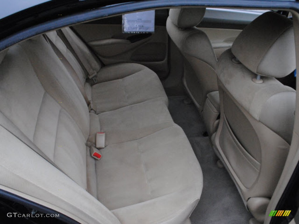 2006 Civic LX Sedan - Nighthawk Black Pearl / Ivory photo #6