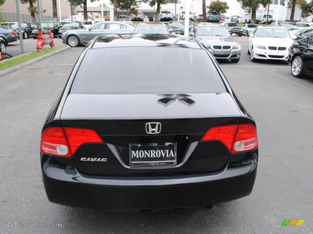 2006 Civic LX Sedan - Nighthawk Black Pearl / Ivory photo #9