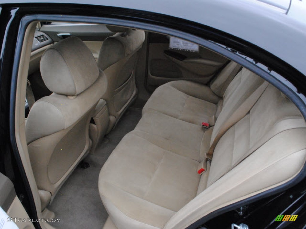 2006 Civic LX Sedan - Nighthawk Black Pearl / Ivory photo #12