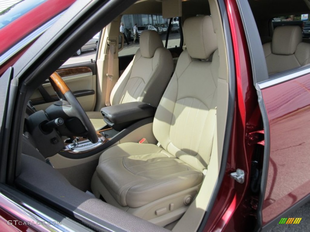 2010 Enclave CXL AWD - Red Jewel Tintcoat / Cashmere/Cocoa photo #17
