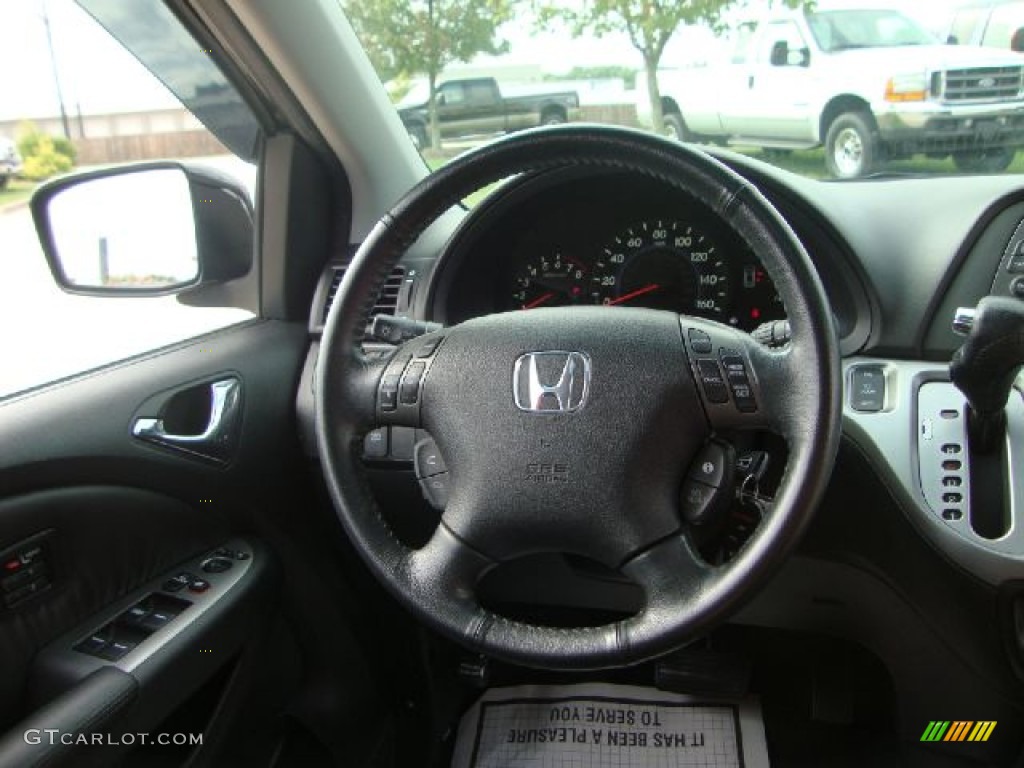2009 Honda Odyssey Touring Black Steering Wheel Photo #54366908