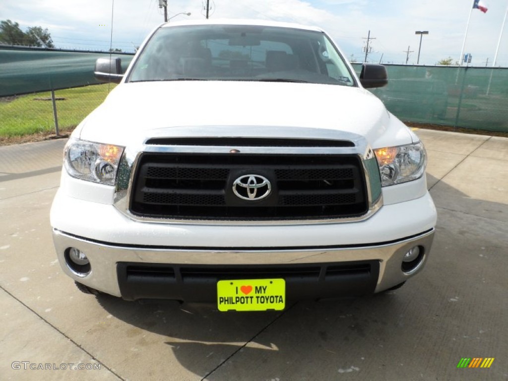 2011 Tundra Double Cab - Super White / Graphite Gray photo #8