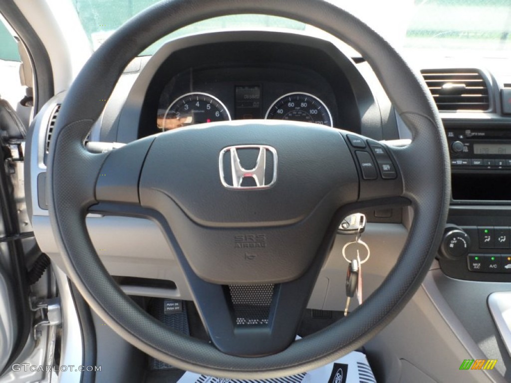 2009 Honda CR-V LX Gray Steering Wheel Photo #54368911