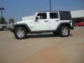 2012 Bright White Jeep Wrangler Unlimited Sport S 4x4  photo #2