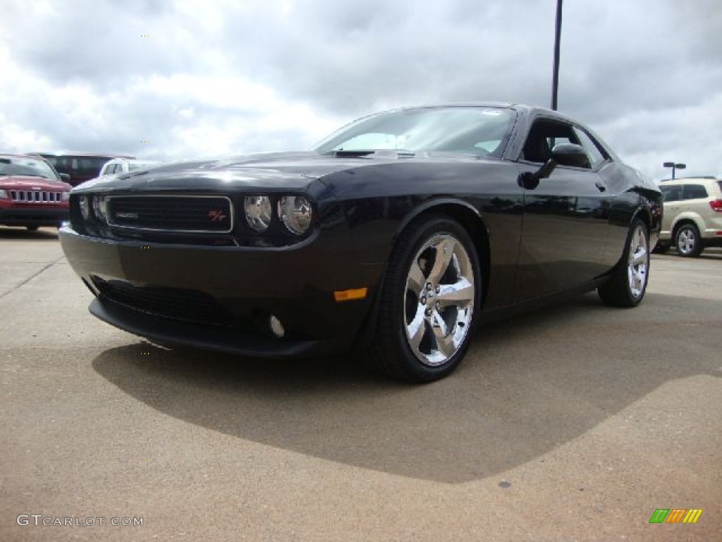 2012 Challenger R/T Plus - Pitch Black / Dark Slate Gray photo #1