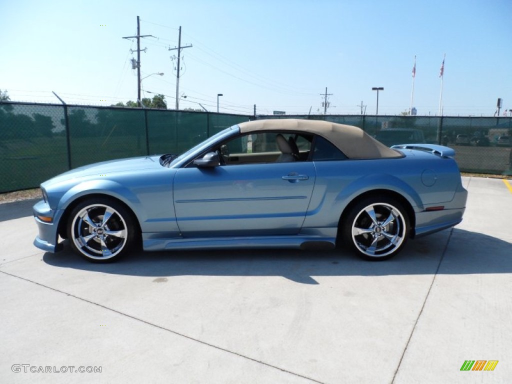 2006 Mustang V6 Premium Convertible - Windveil Blue Metallic / Light Graphite photo #7