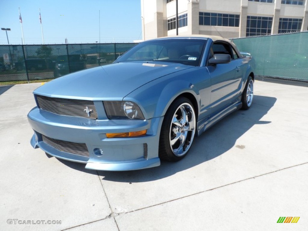 2006 Mustang V6 Premium Convertible - Windveil Blue Metallic / Light Graphite photo #8