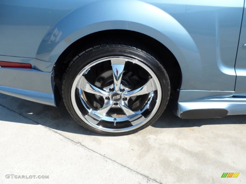 2006 Mustang V6 Premium Convertible - Windveil Blue Metallic / Light Graphite photo #15