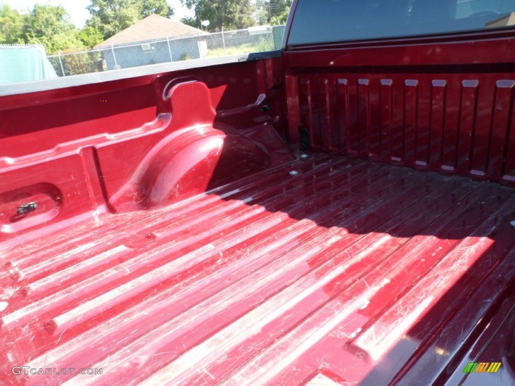 2004 F150 Lariat SuperCrew - Dark Toreador Red Metallic / Black photo #31