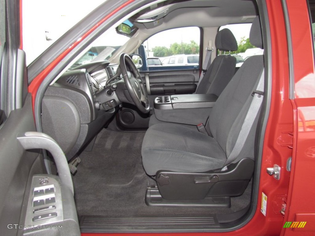 Ebony Black Interior 2007 Chevrolet Silverado 1500 LT Crew Cab Photo #54373711