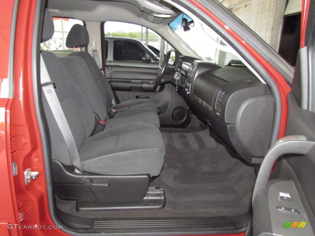 Ebony Black Interior 2007 Chevrolet Silverado 1500 LT Crew Cab Photo #54373717