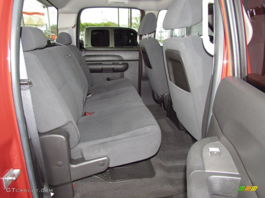 Ebony Black Interior 2007 Chevrolet Silverado 1500 LT Crew Cab Photo #54373723