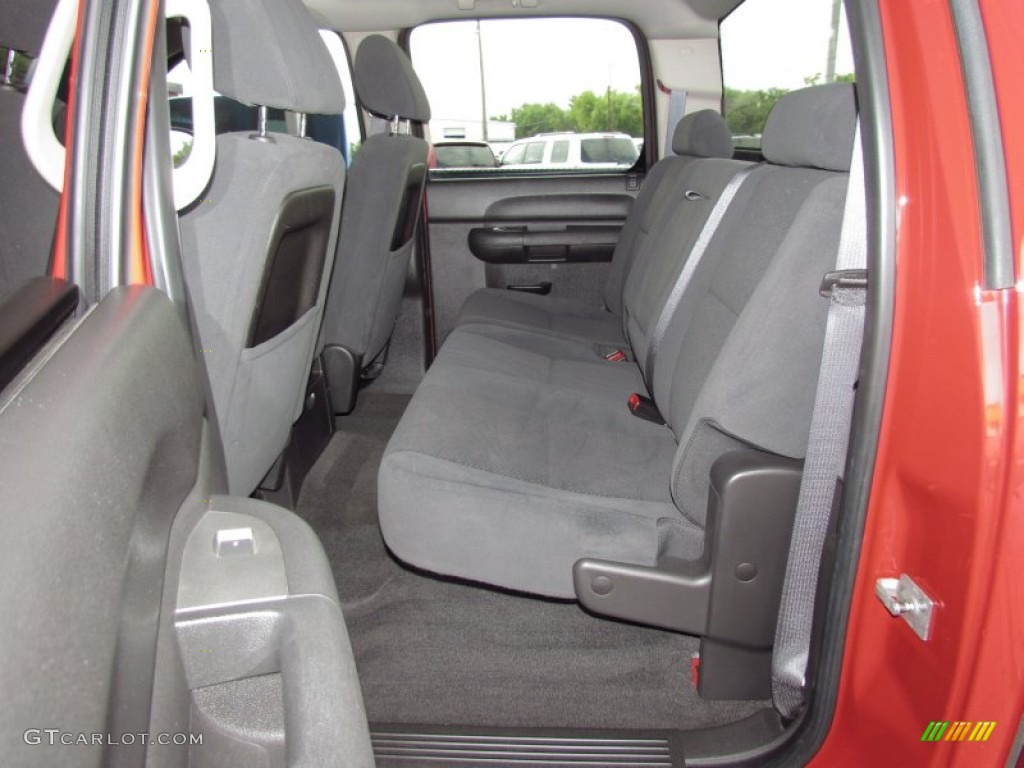 Ebony Black Interior 2007 Chevrolet Silverado 1500 LT Crew Cab Photo #54373729