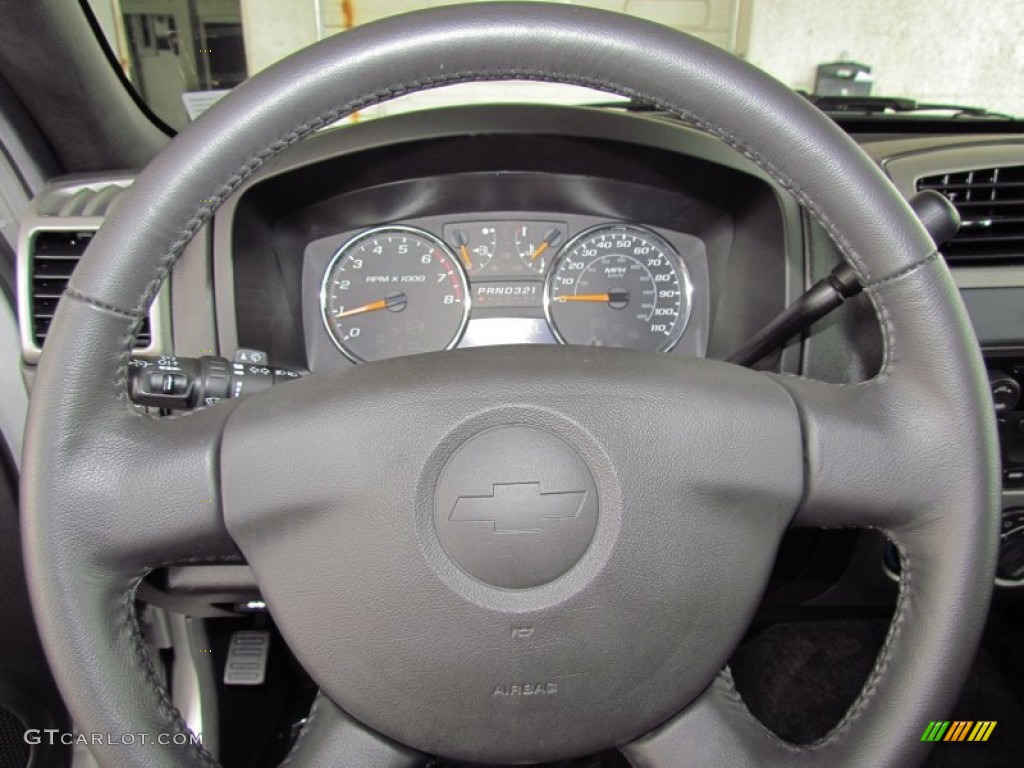 2011 Chevrolet Colorado LT Extended Cab Ebony Steering Wheel Photo #54374137