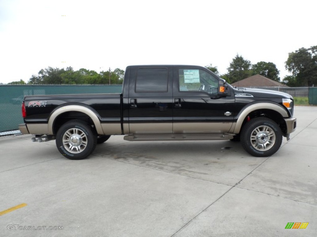 2012 F250 Super Duty King Ranch Crew Cab 4x4 - Black / Chaparral Leather photo #2