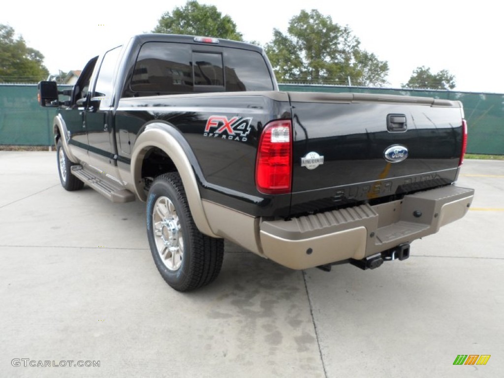 2012 F250 Super Duty King Ranch Crew Cab 4x4 - Black / Chaparral Leather photo #5