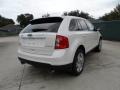 2012 White Platinum Metallic Tri-Coat Ford Edge Limited  photo #3