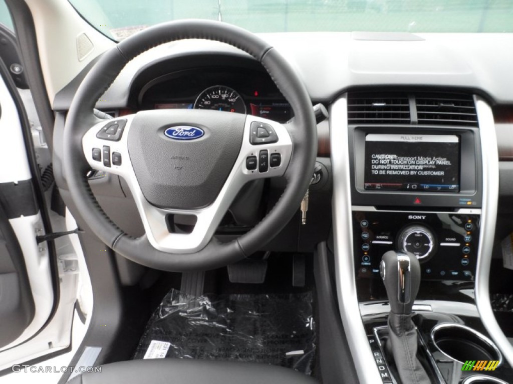 2012 Ford Edge Limited Charcoal Black Dashboard Photo #54374734