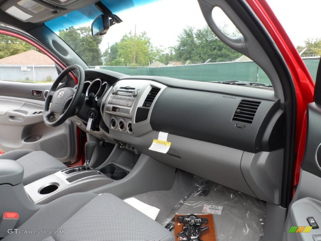 Graphite Gray Interior 2011 Toyota Tacoma V6 TRD PreRunner Double Cab Photo #54375802