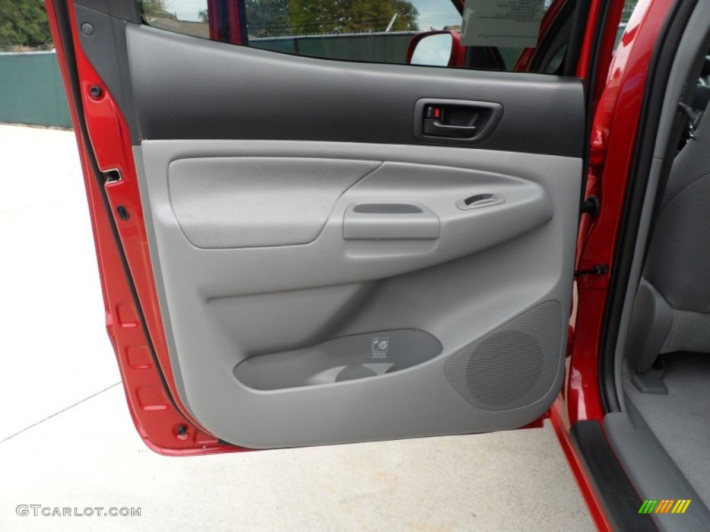 2011 Toyota Tacoma V6 TRD PreRunner Double Cab Graphite Gray Door Panel Photo #54375808